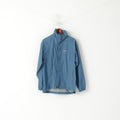 Berghaus Femme 14 L Veste Dirty Blue Nylon Imperméable Capuche Cachée Outdoor Top