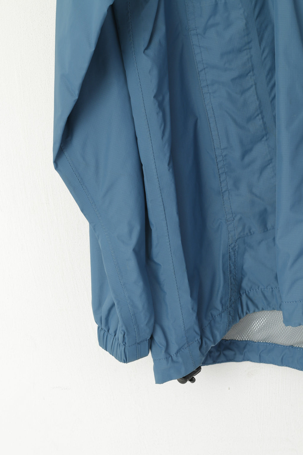 Berghaus Femme 14 L Veste Dirty Blue Nylon Imperméable Capuche Cachée Outdoor Top