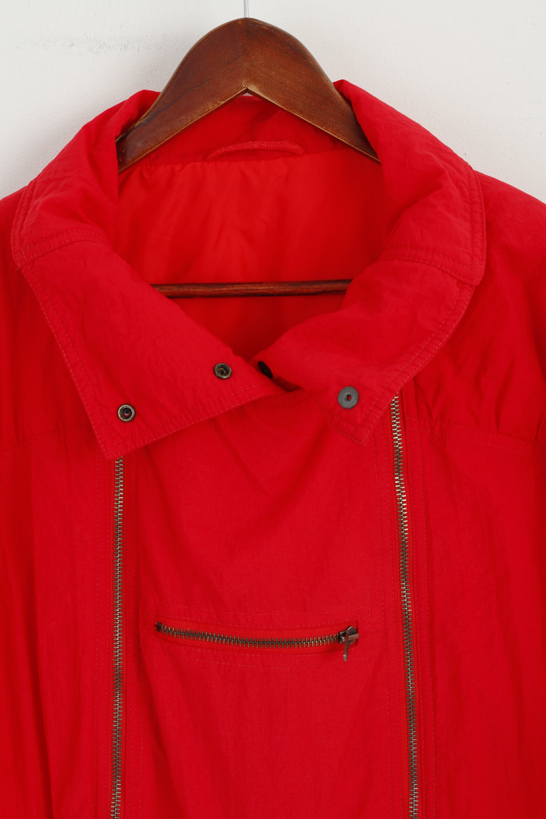 Winpool Women 42 M Ski Suit One Piece Red Vintage Nylon Snowboarding Finland Snow Suit