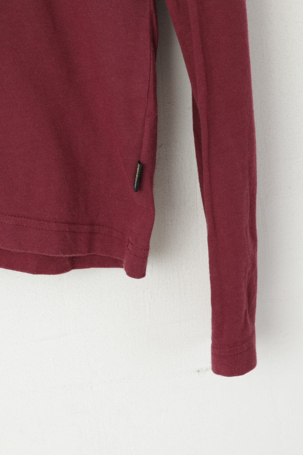 Just Cavalli Maglietta da donna Maglietta sportiva ampia con scollo a V a maniche lunghe in cotone marrone rossiccio