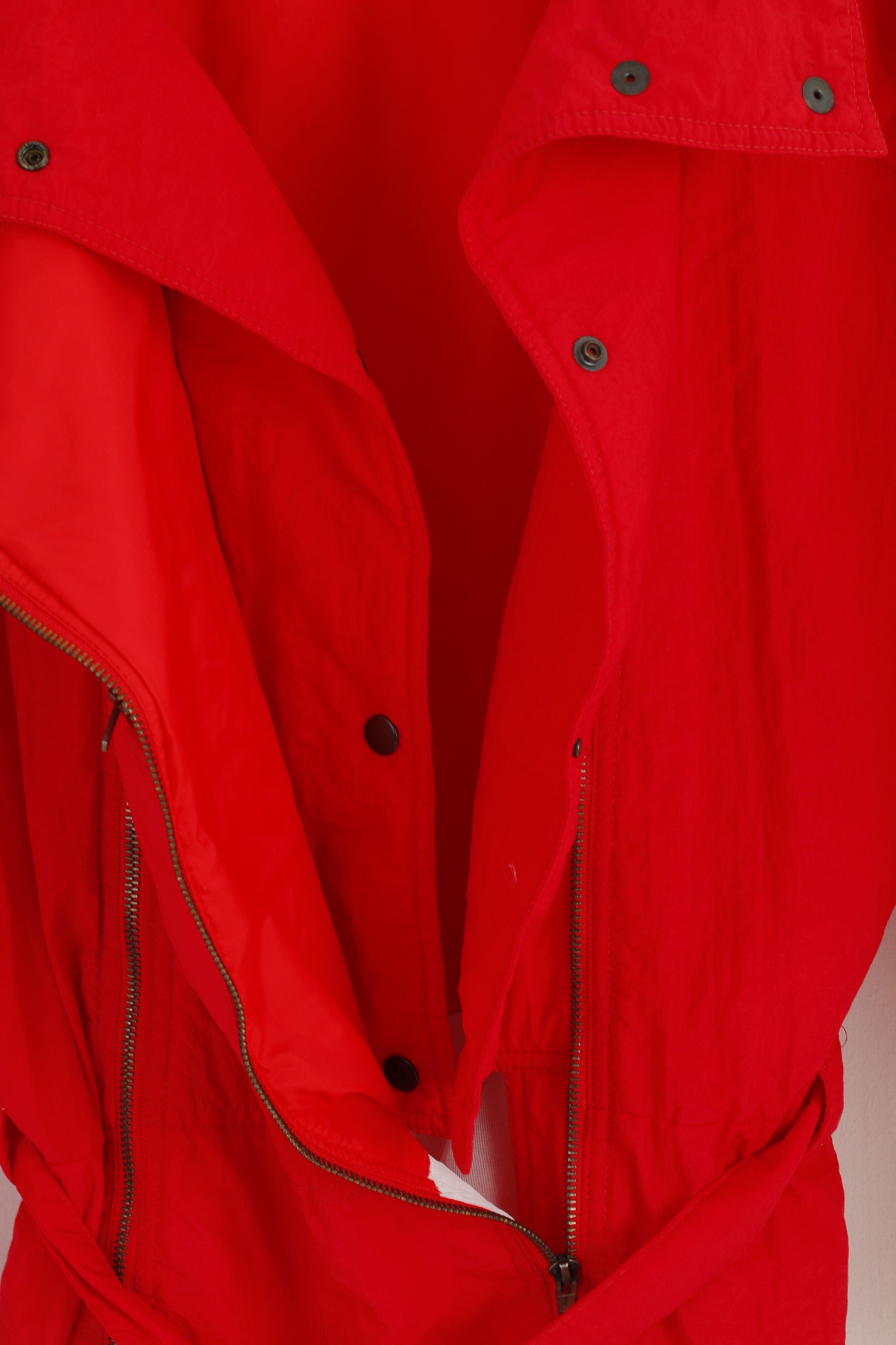 Winpool Women 42 M Ski Suit One Piece Red Vintage Nylon Snowboarding Finland Snow Suit