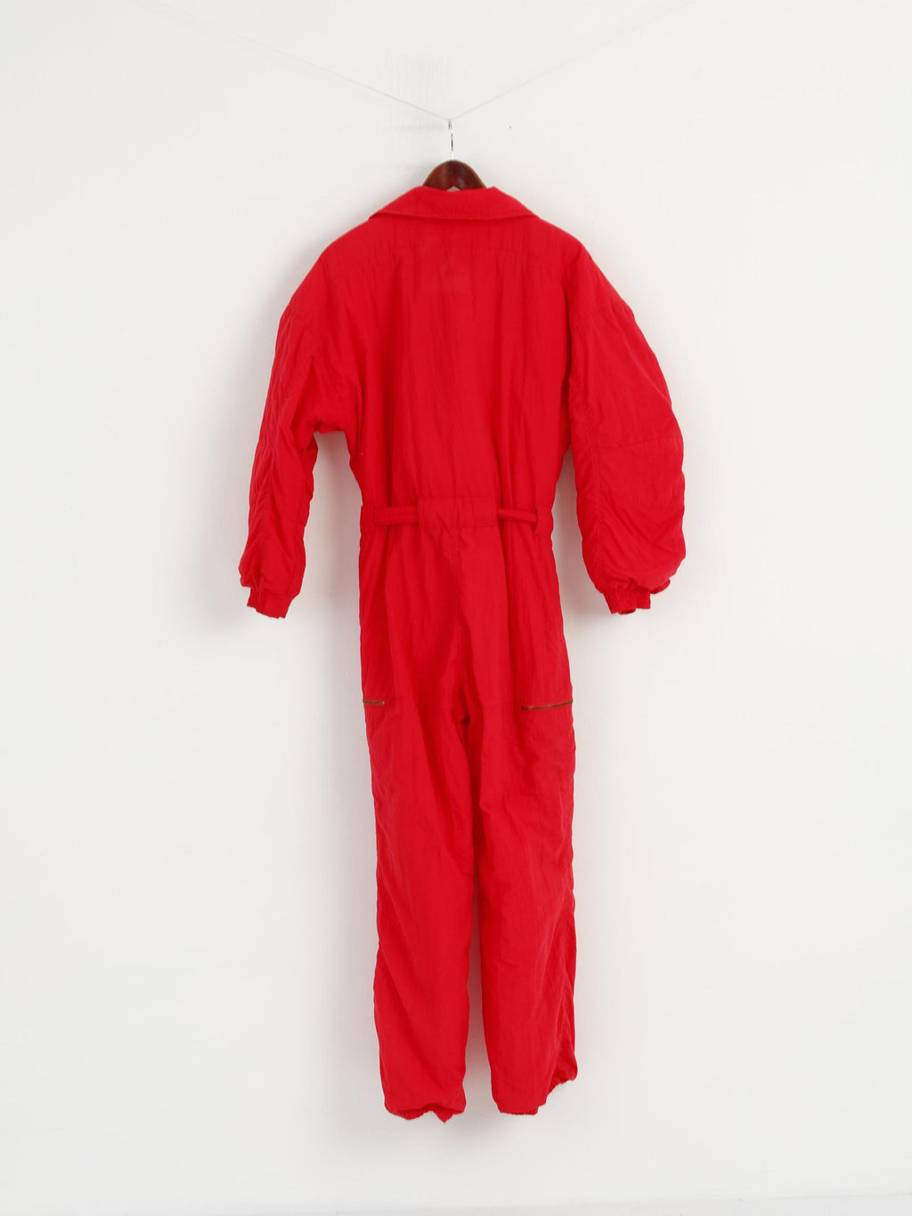 Winpool Women 42 M Ski Suit One Piece Red Vintage Nylon Snowboarding Finland Snow Suit