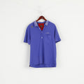 LUKE Polo Homme 2 M Violet Coton Dresslexic Résistant Classique Haut Uni