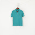 Lyle &amp; Scott Vintage Homme L (M) Polo Vert Coton Boutons Détaillés Haut Stretch