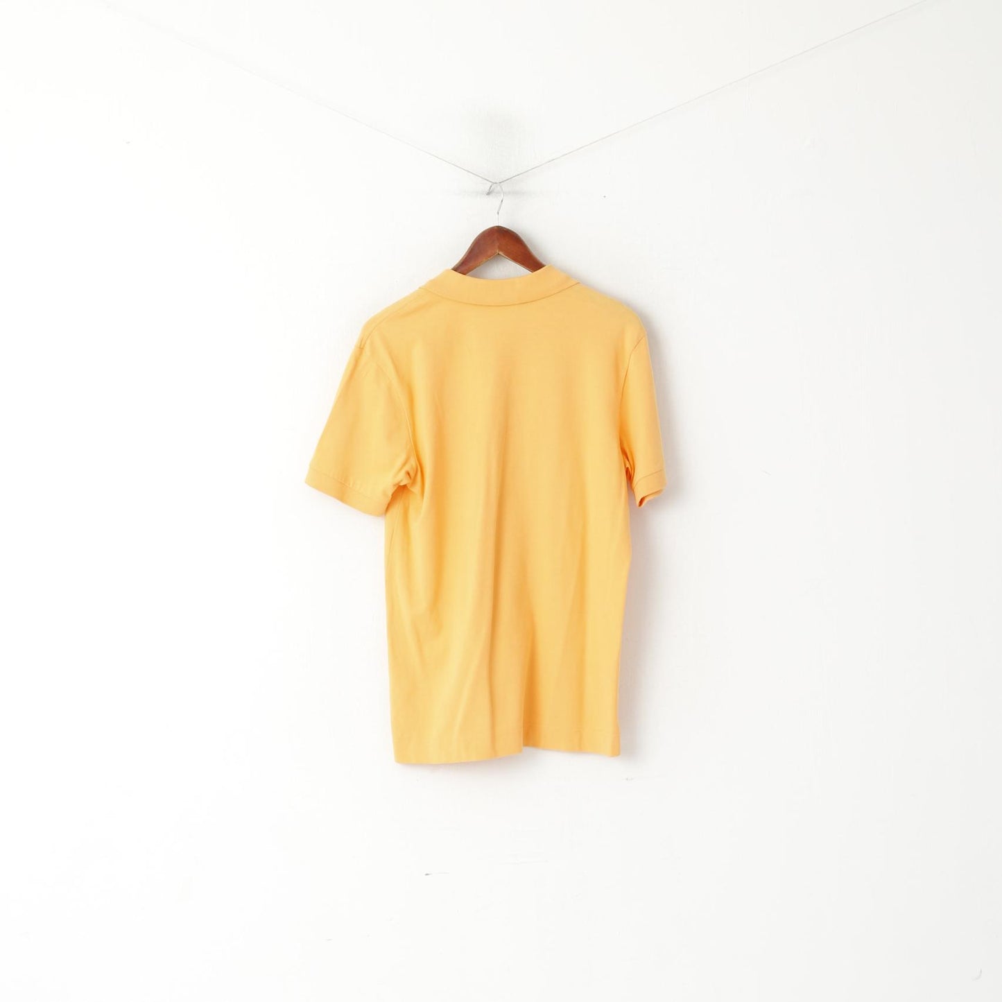 Nautica Men M Polo Shirt Orange Cotton Athletic Fit Short Sleeve Sport Top