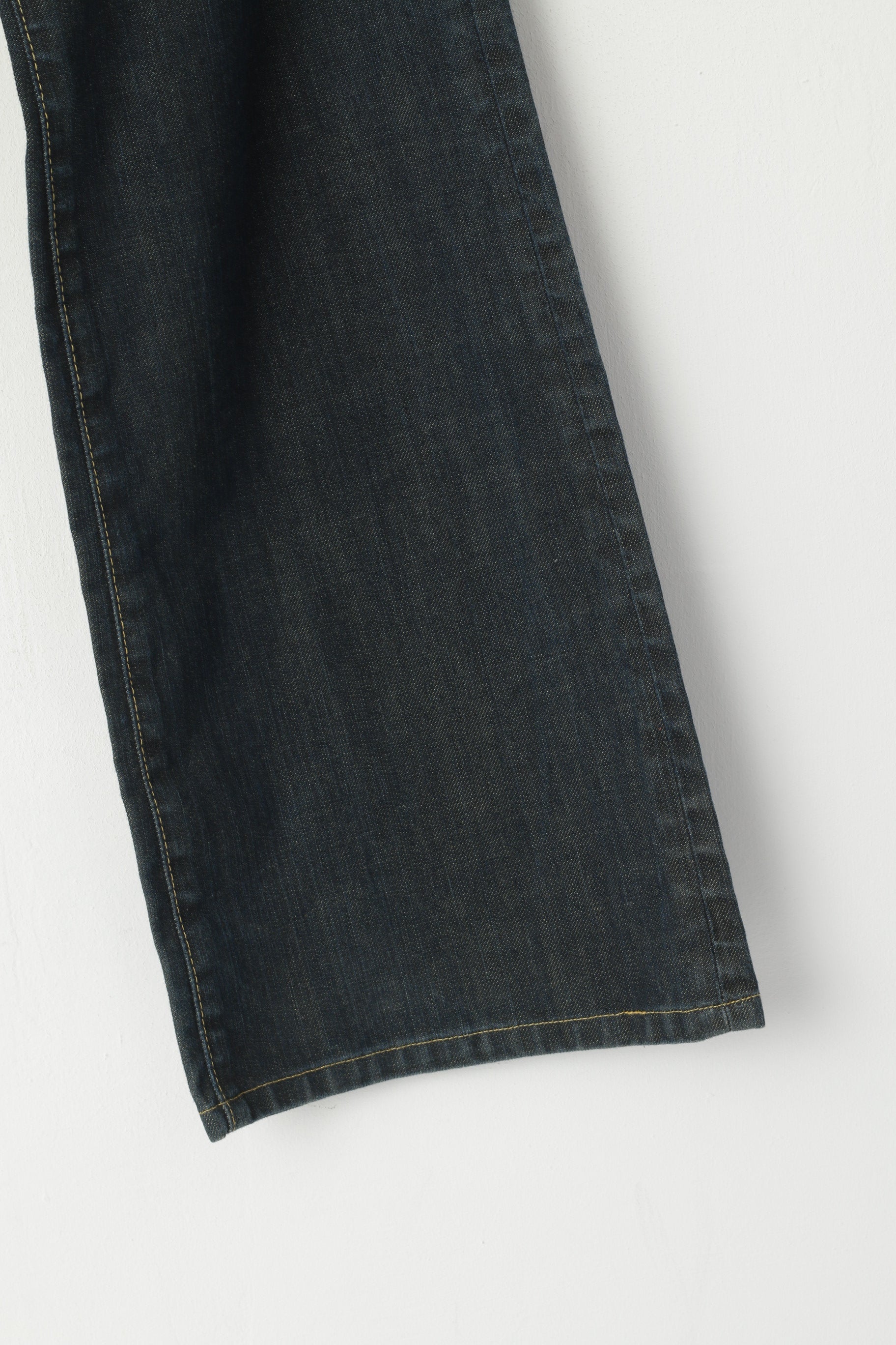 G-Star Raw Men 32 Jeans Trousers Navy Cotton 3301 Classic  Straight Leg Pants