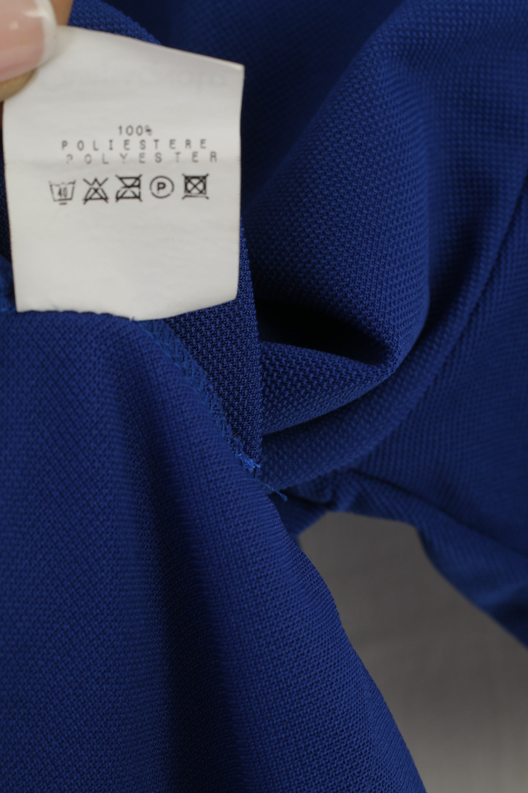 Campagnolo Maillot de cyclisme pour garçon 12 ans 152 Bleu marine vintage col zippé Maillot de vélo bleu marine