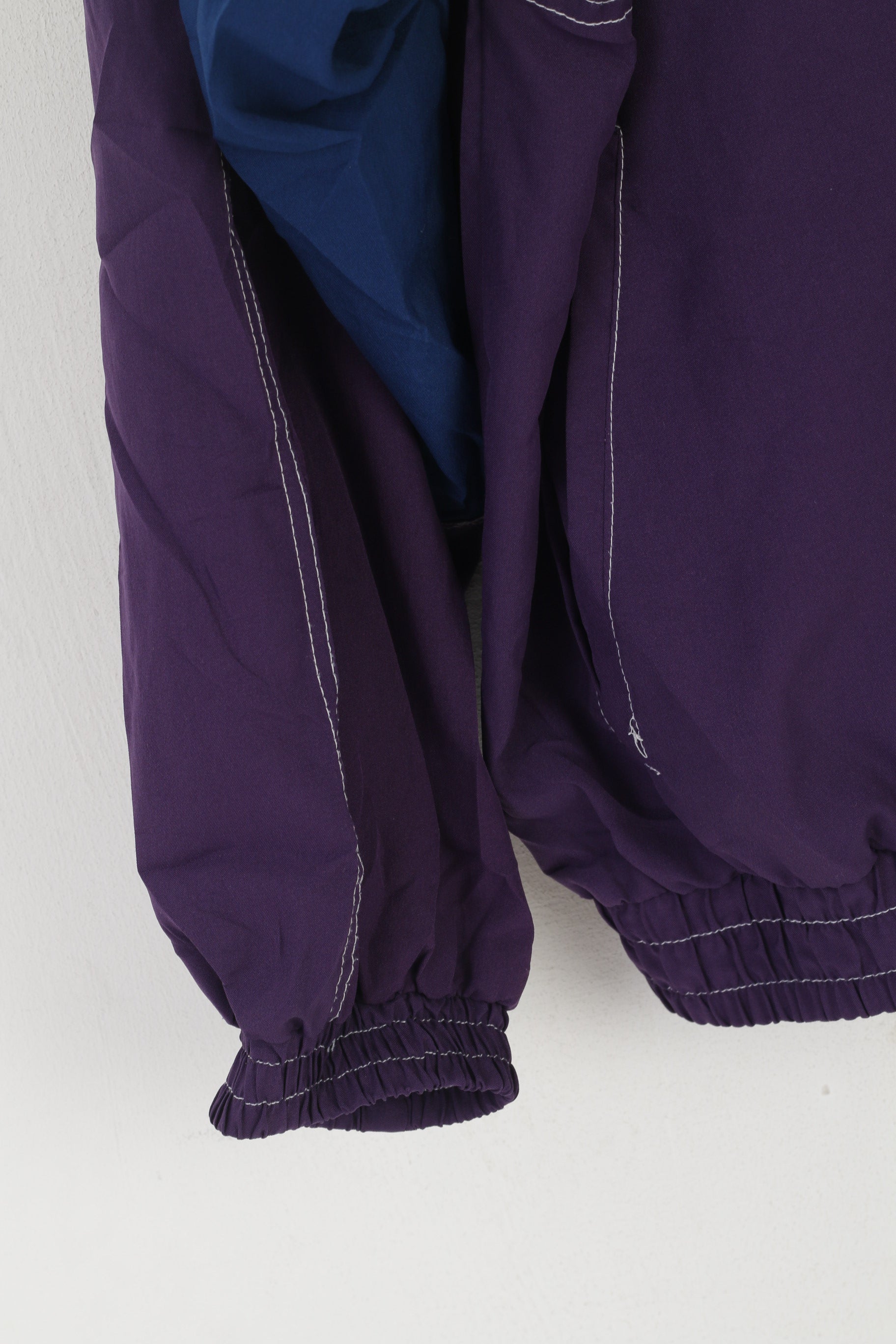 Vintage Men L Jacket Purple Lightweight Full Zipper Sportswear Bomber Track Top