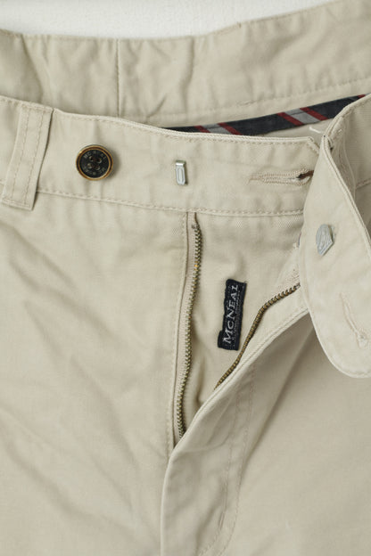 Mc Neal Hommes 56 Pantalon Beige Jeremy 2 Coton Jambe Droite Pantalon Décontracté Classique