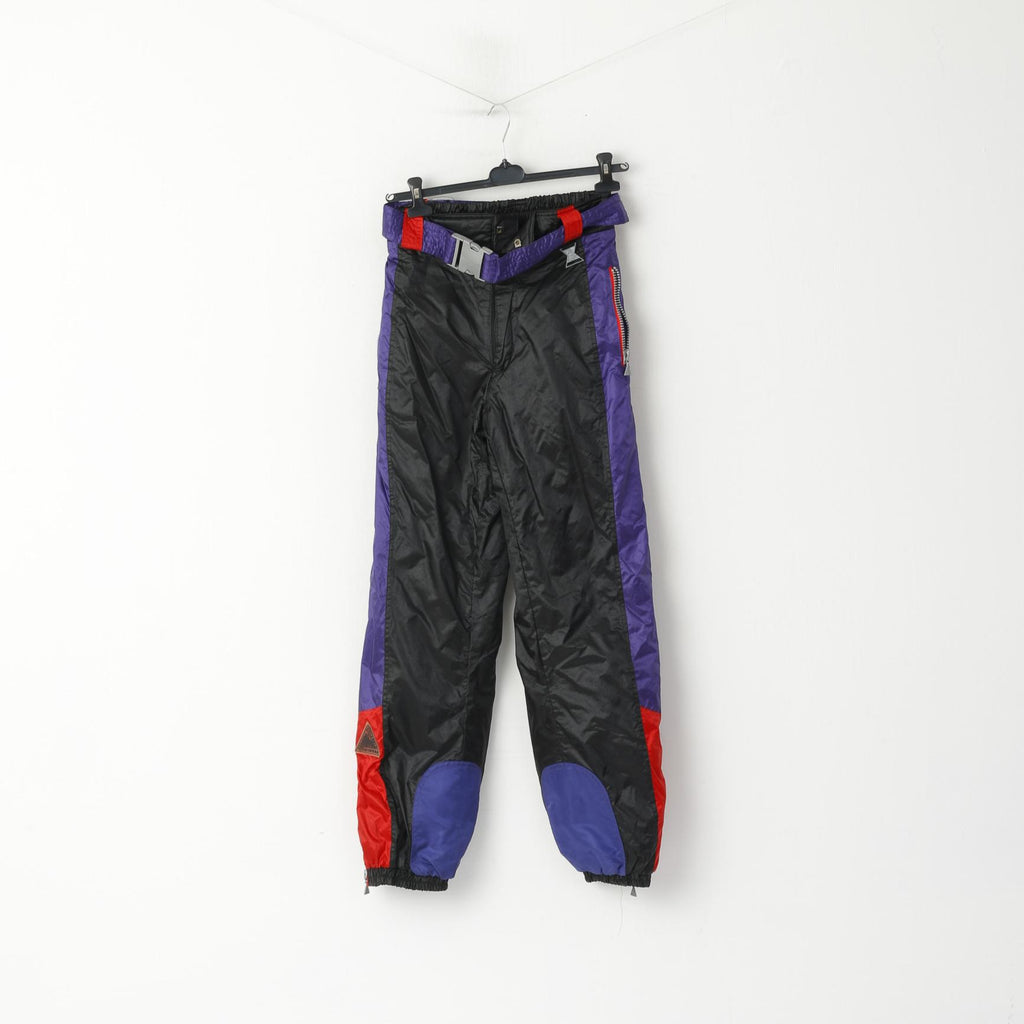 Bermuda Triangle Skimuda Women M Pantalon de ski Noir Rétro Festival Snowboard Pantalon unisexe