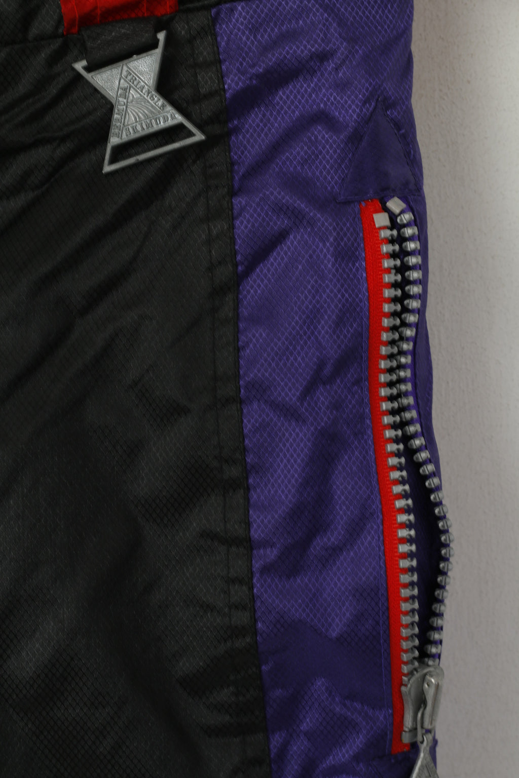 Bermuda Triangle Skimuda Women M Pantalon de ski Noir Rétro Festival Snowboard Pantalon unisexe