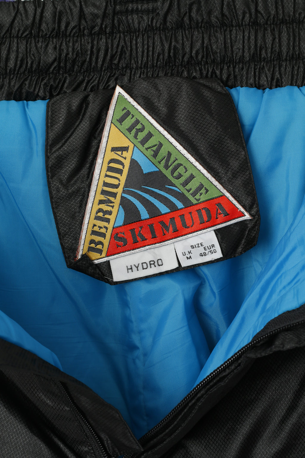 Bermuda Triangle Skimuda Women M Pantalon de ski Noir Rétro Festival Snowboard Pantalon unisexe