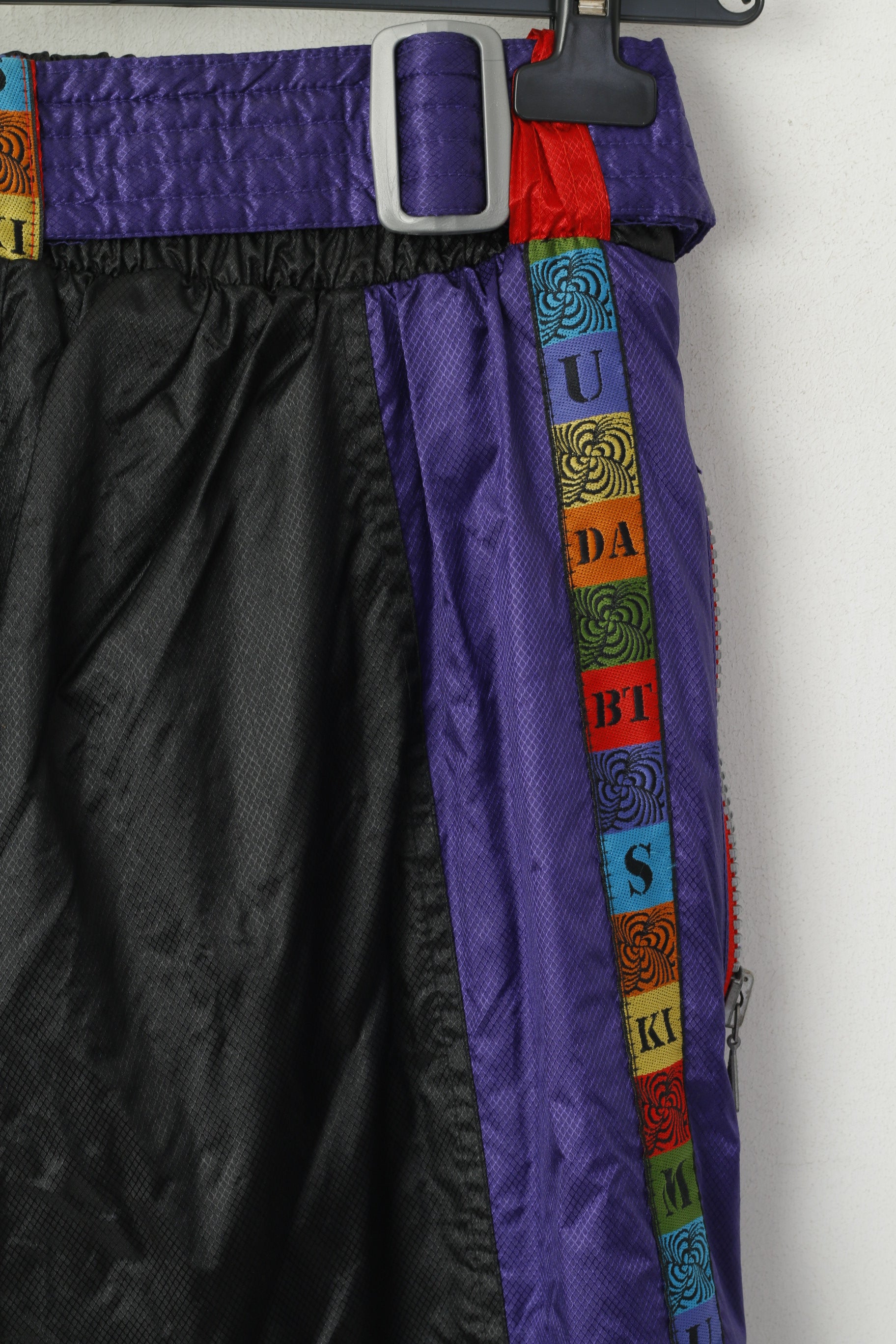 Bermuda Triangle Skimuda Women M Pantalon de ski Noir Rétro Festival Snowboard Pantalon unisexe