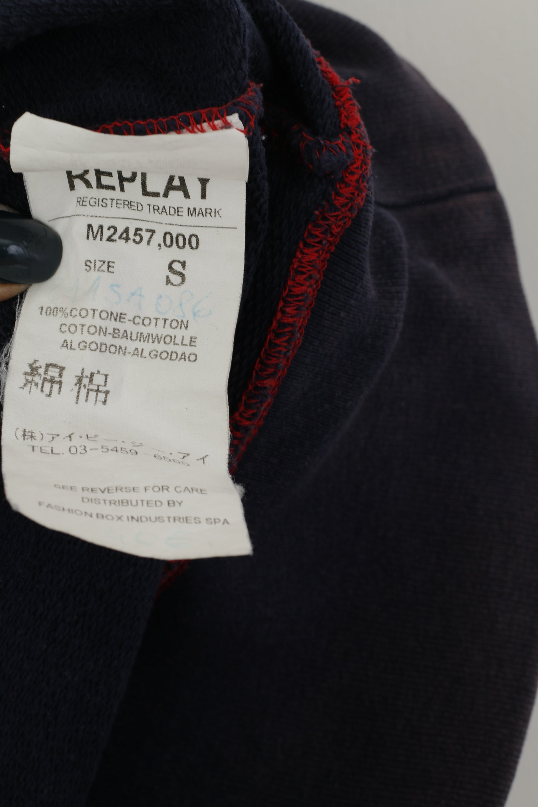 Replay Women S Sweatshirt Plum Cotton Vintage Wash Out Look Jumper