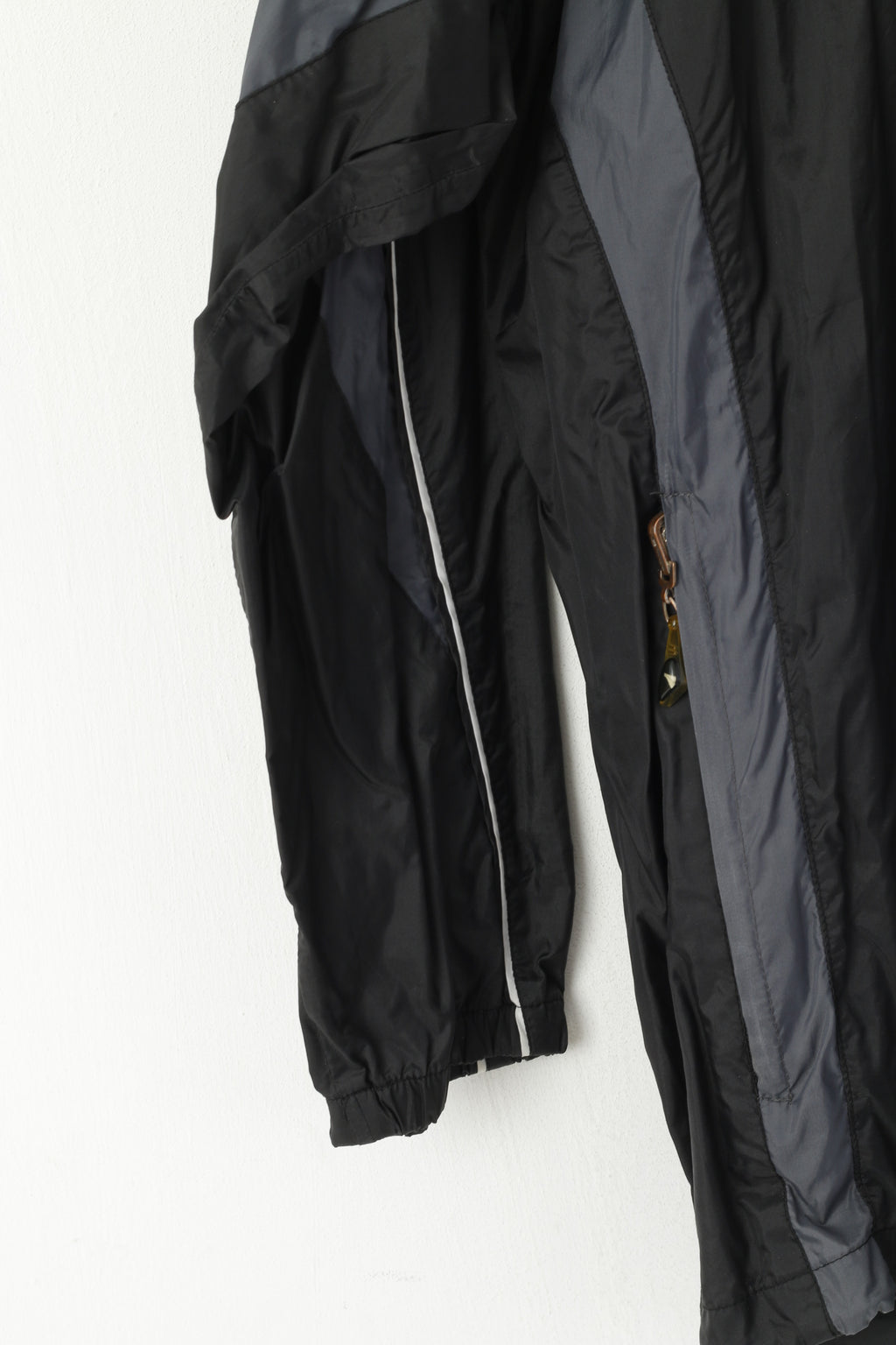 Jako Men M Jacket Black PFSV Nordstadt Black Nylon Waterproof Sport Full Zip Top