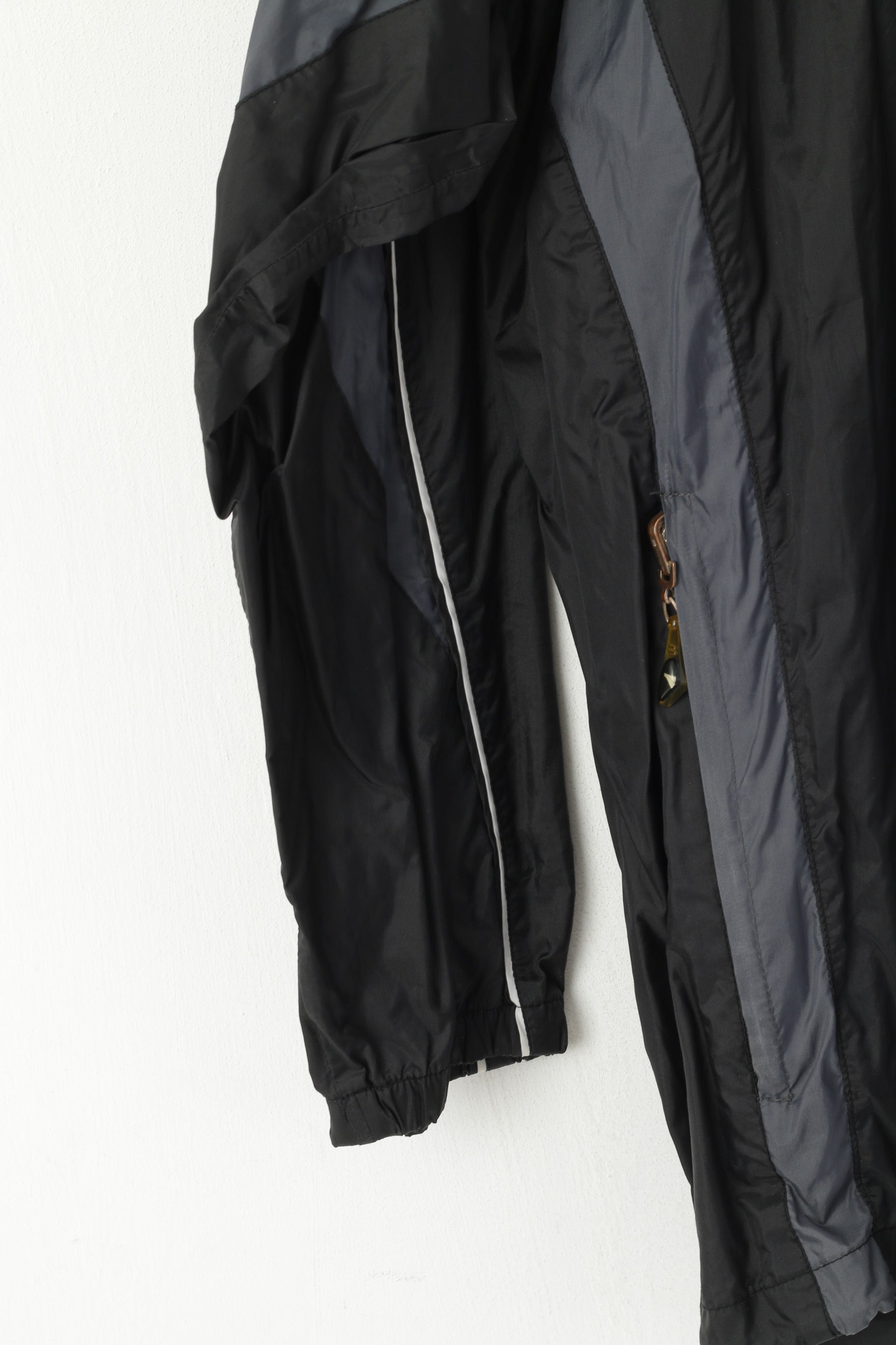 Jako Men M Jacket Black PFSV Nordstadt Black Nylon Waterproof Sport Full Zip Top