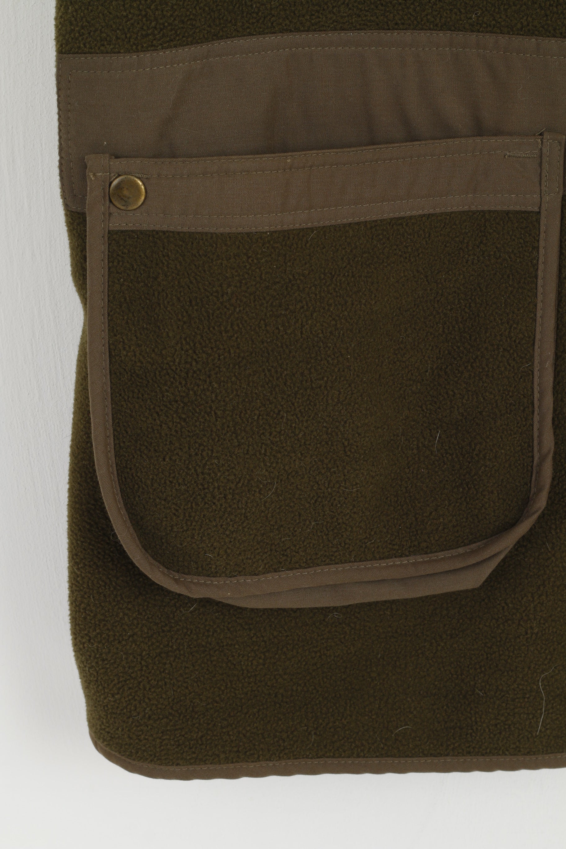 Garlands Men XXL Waistcoat Green Fleece Top Hunting Shooting Zip Vest