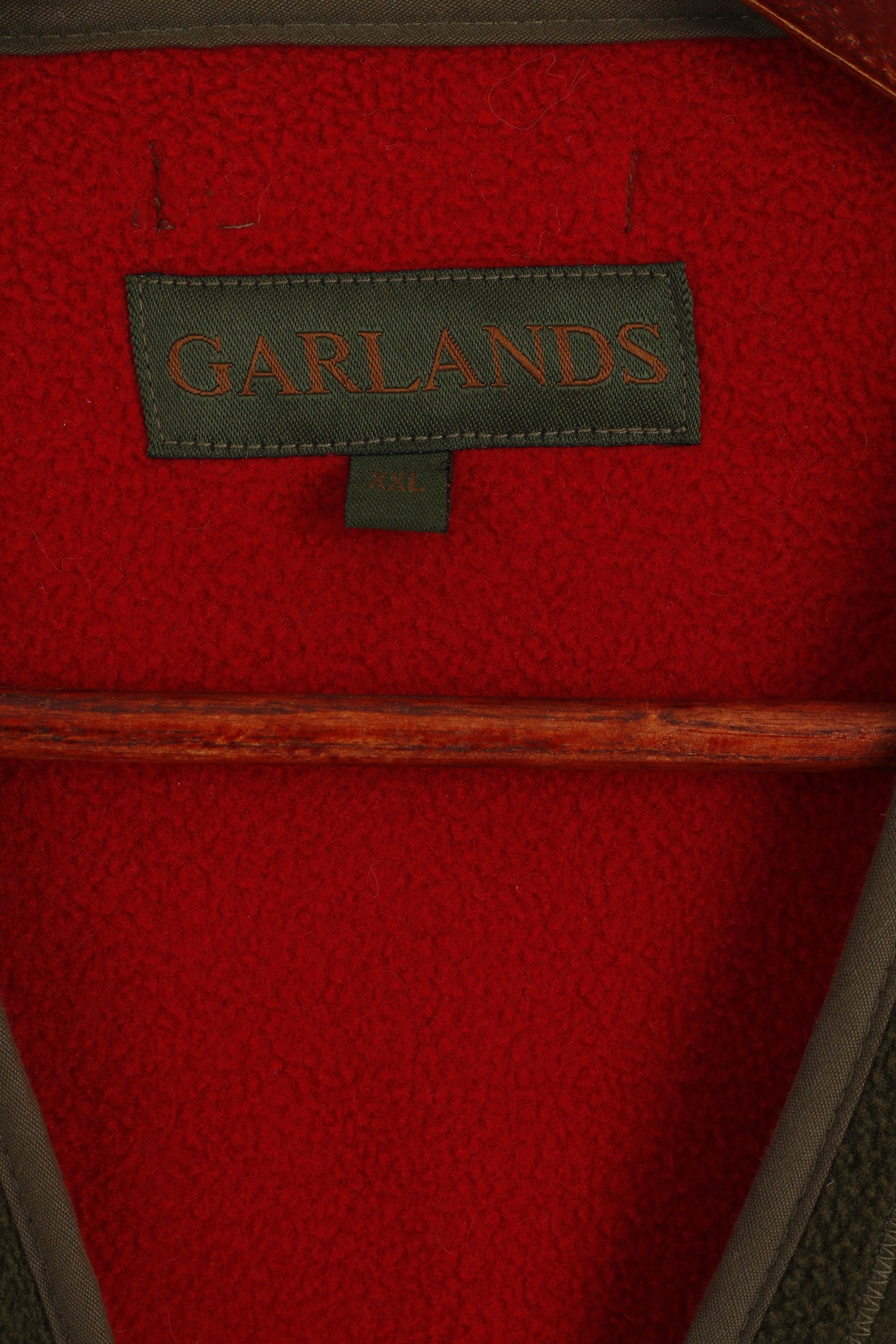 Garlands Men XXL Waistcoat Green Fleece Top Hunting Shooting Zip Vest