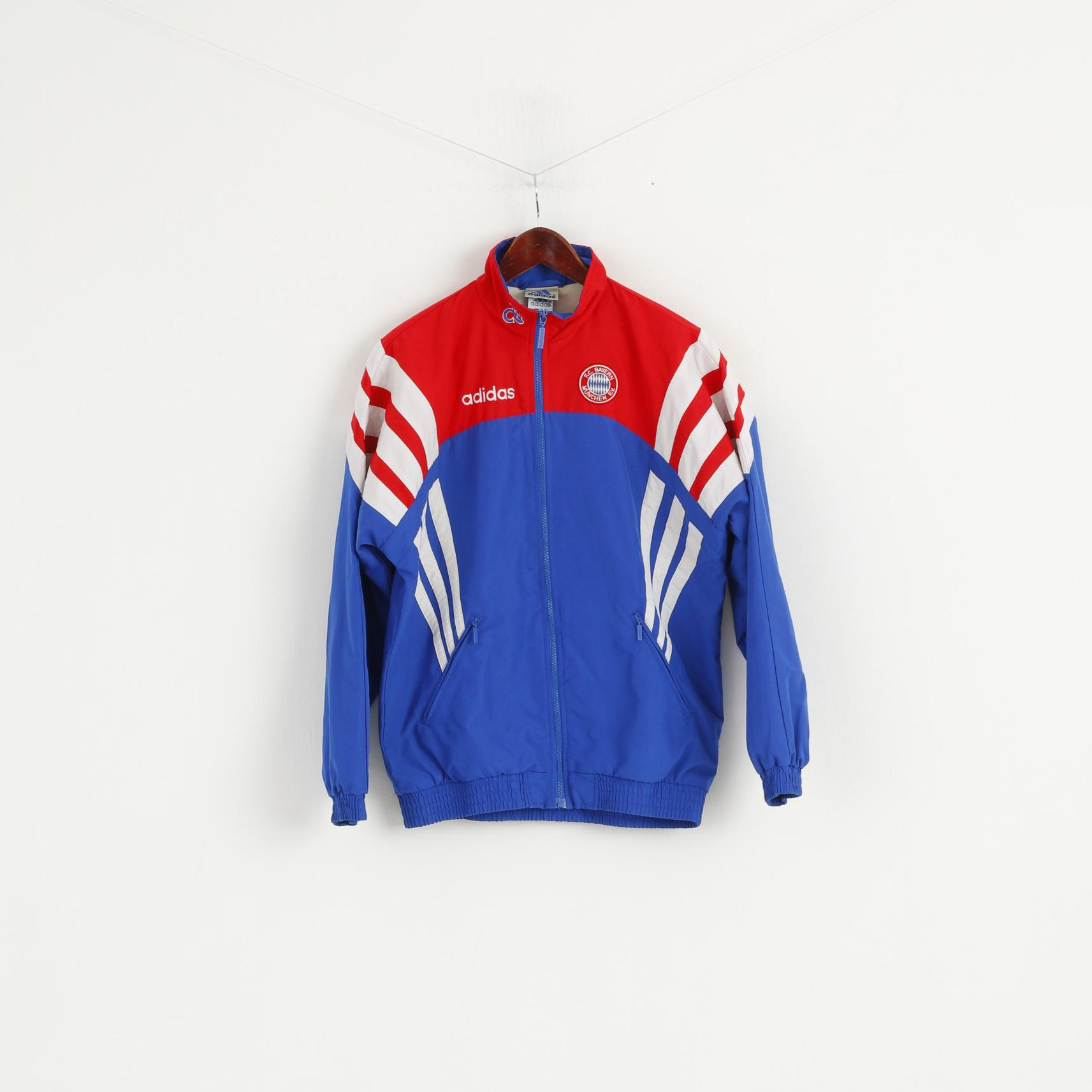 Adidas Jeunesse 16 Âge 176 Veste vintage Bleu FC Bayern Munchen vintage 90s Top