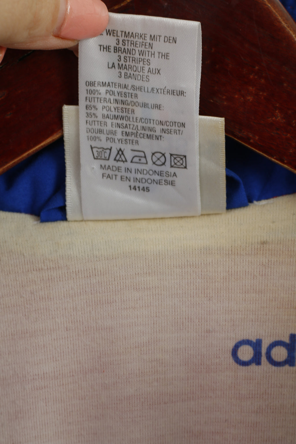 Adidas Jeunesse 16 Âge 176 Veste vintage Bleu FC Bayern Munchen vintage 90s Top