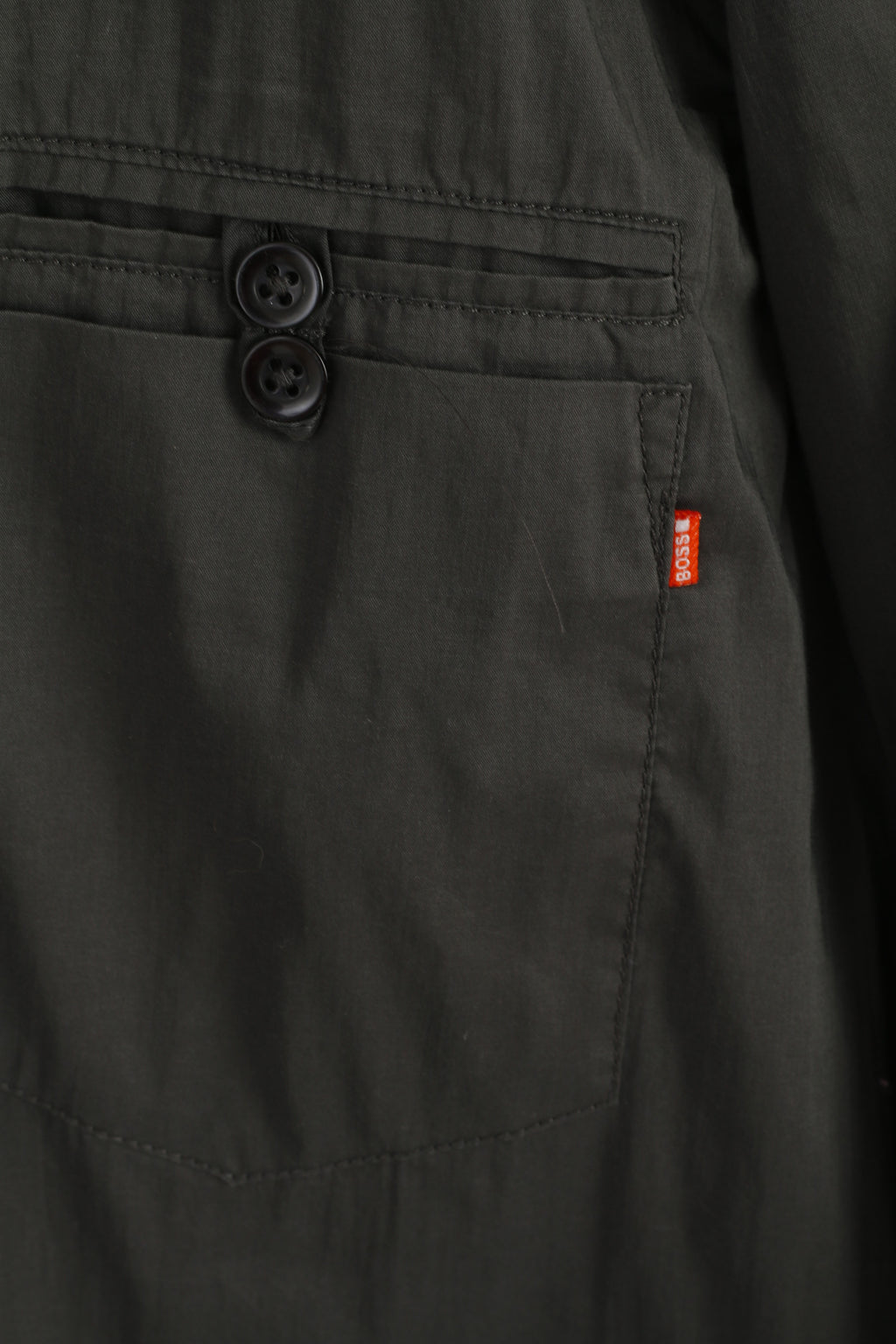 Hugo Boss Men M Casual Shirt Gray Cotton Nylon Blend Soft Long Sleeve Fit Top