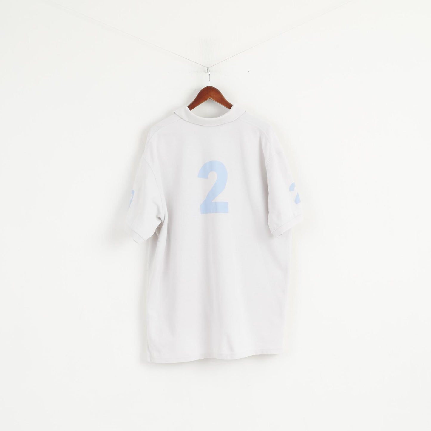 Hackett London Men XXL (XXXL) Polo Shirt White Cotton #2 Short Sleeve Top