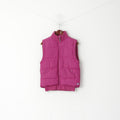 Joules Women 10 S Bodywarmer Purple Padded Full Zipper Vest Gilet Top