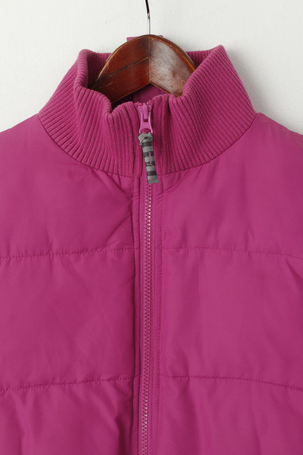 Joules Femmes 10 S Bodywarmer Violet Rembourré Fermeture Éclair Complète Gilet Gilet Haut