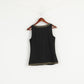 Lauren Ralph Lauren Women 2 S Shirt Black Soft V Neck Gold Detailed Elegant Tank Top