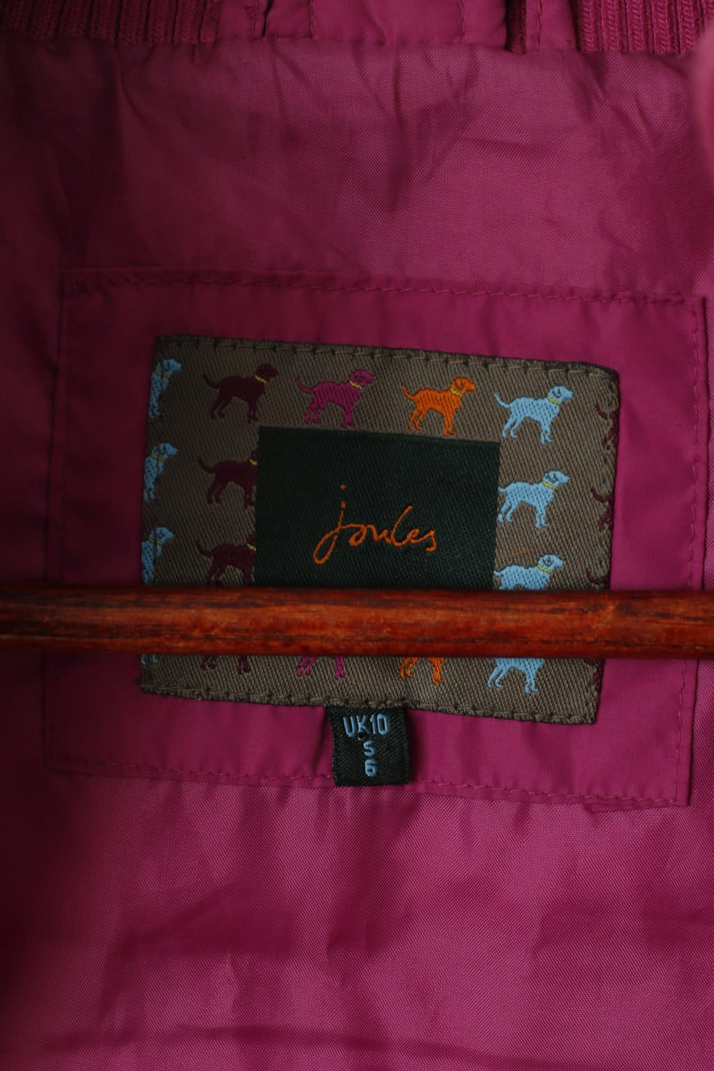 Joules Femmes 10 S Bodywarmer Violet Rembourré Fermeture Éclair Complète Gilet Gilet Haut