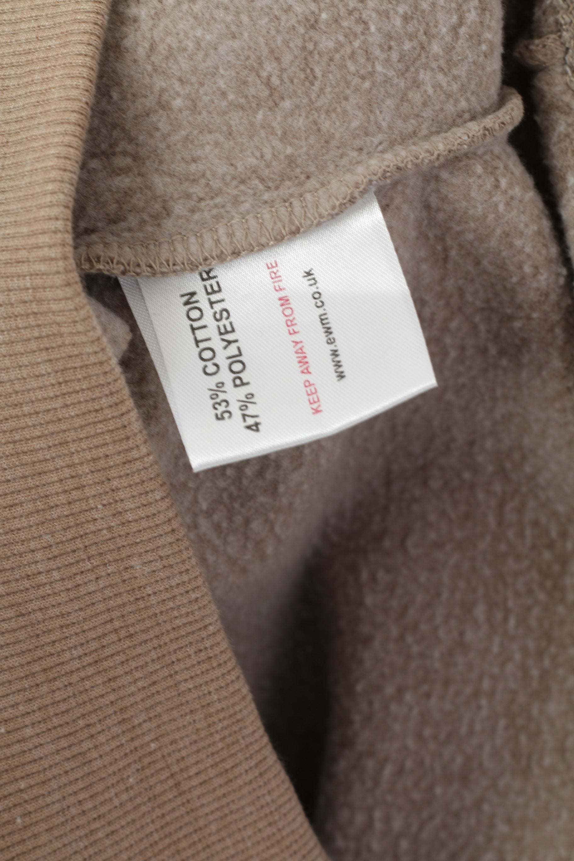 James Pringle Men M Sweatshirt Beige Cotton Collared Classic Plain Jumper Top