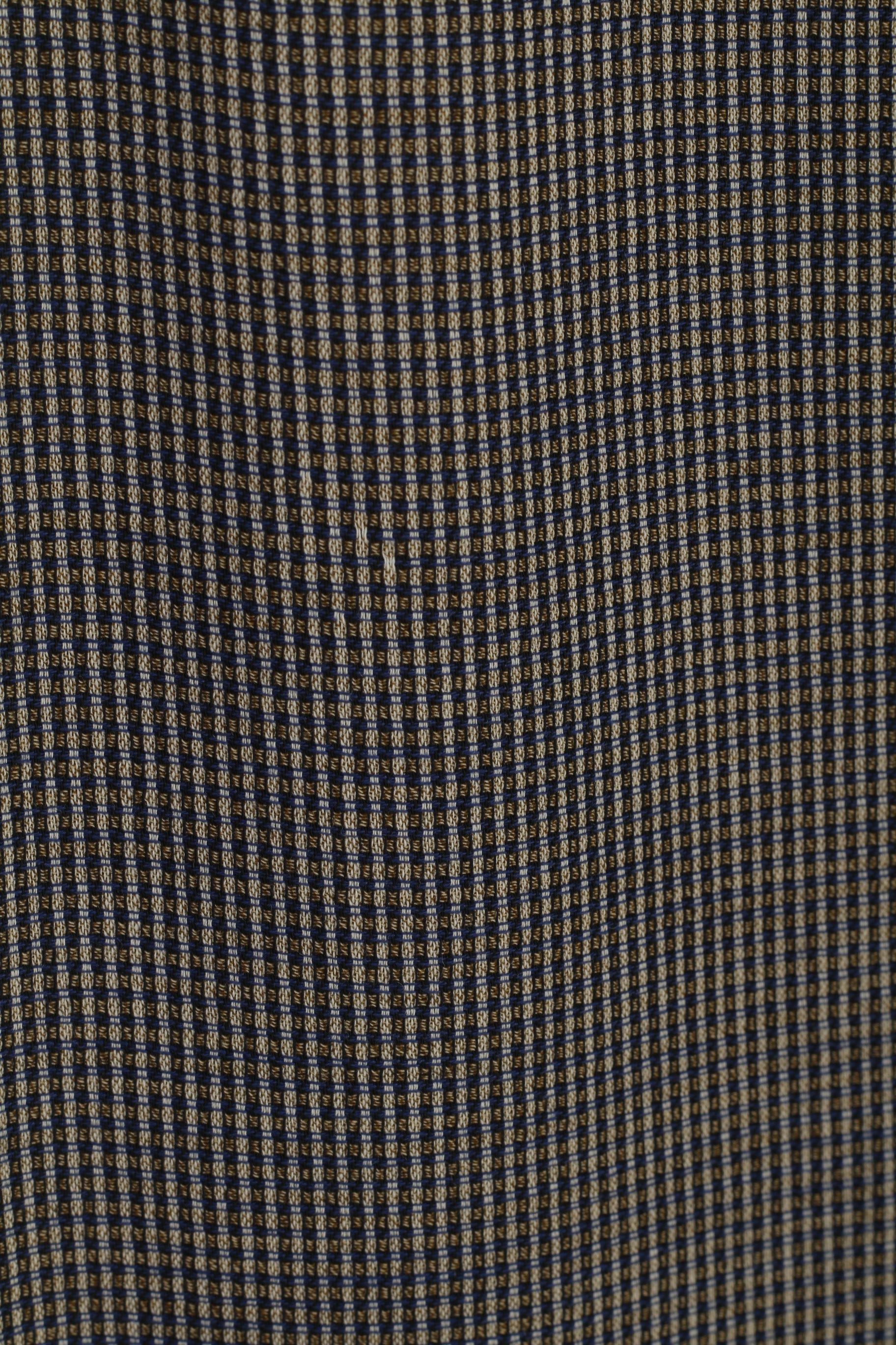 Hugo Boss Uomo 102 40 Blazer Navy Shiny Check Giacca monopetto Einstein in lana vergine vintage