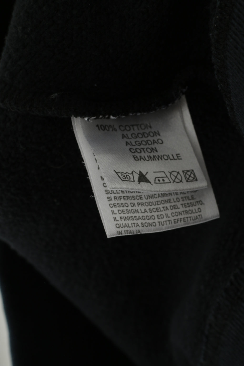 Marlboro Classsics Men XL (L) Sweatshirt Navy Cotton Zip Neck Vintage Pullover Top