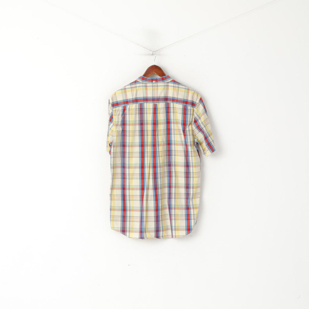 Lyle & Scott Men L Casual Shirt Multicolour Check Button Down Collar Regular Fit Top