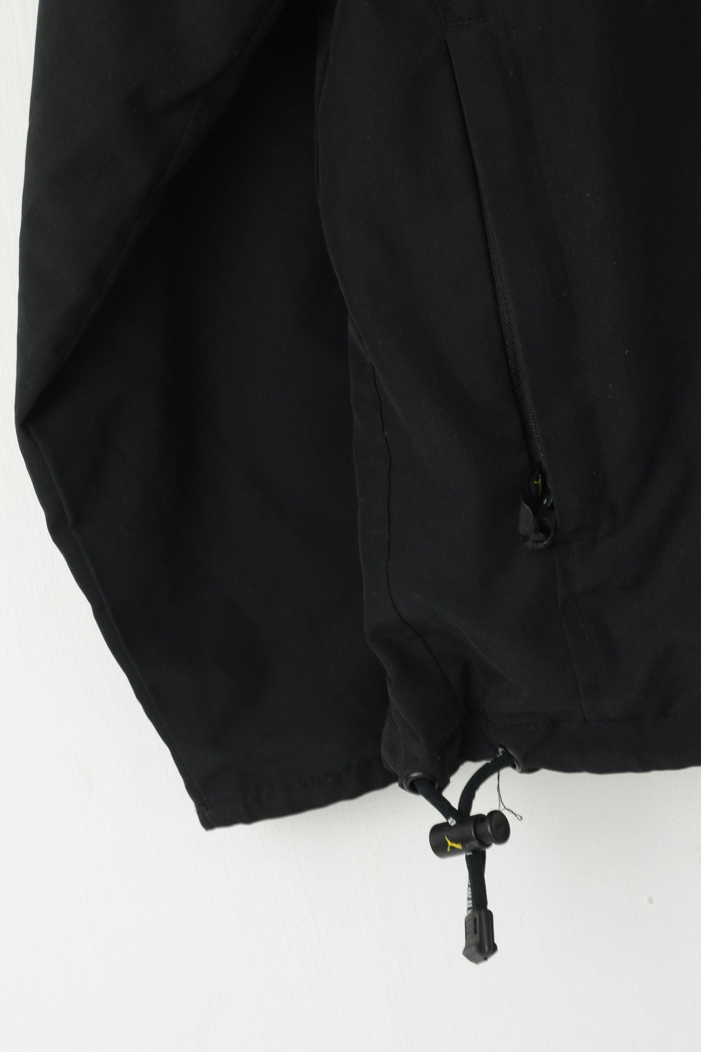 Puma Men M Jacket Black Activewear Reflective Lightweight Full Zipper Retro Sport Top