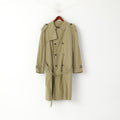 Bugatti Men 25 M Coat Green Cotton Classic Removable Lining Double Breasted Top
