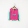 Vintage femmes M pull veste rose Gore-Tex à capuche extérieur haut rétro