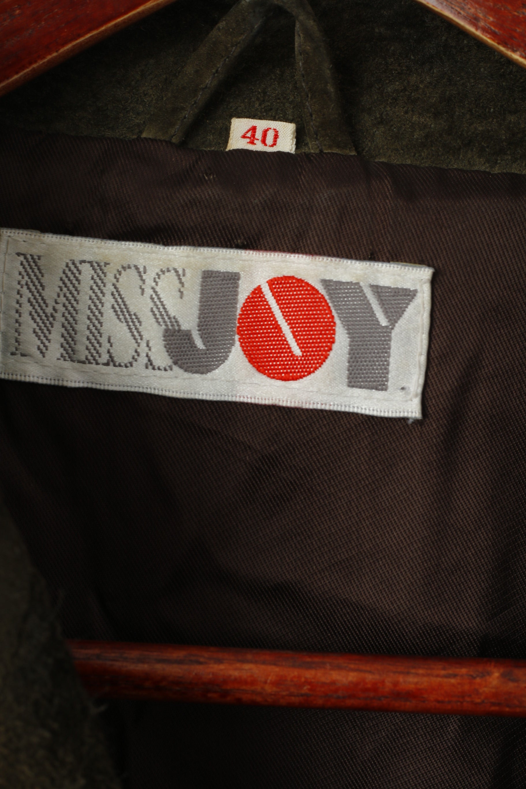 Miss Joy Femme 40 Veste Vintage Vert Cuir Biker Ramones Épaulettes Haut