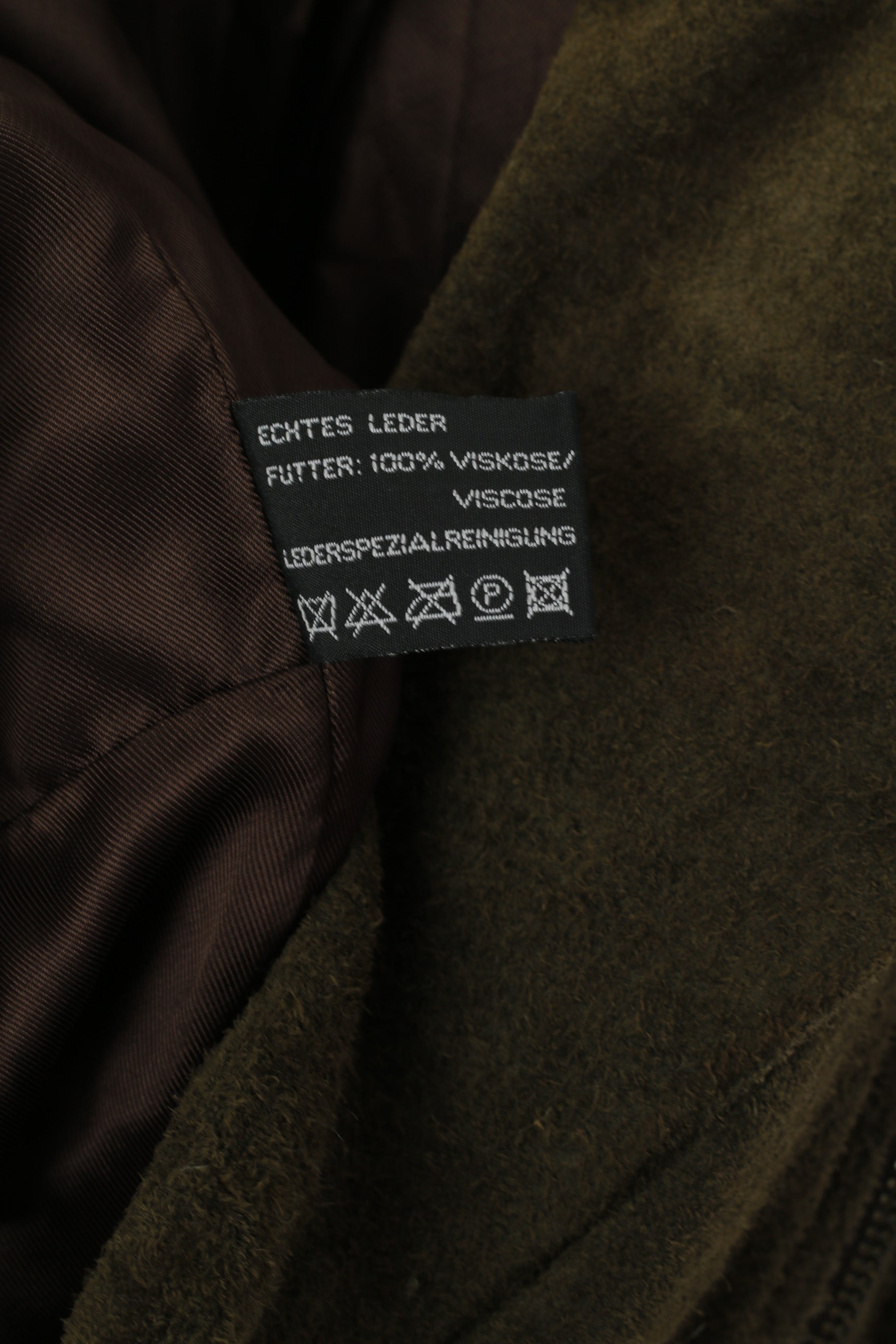 Miss Joy Femme 40 Veste Vintage Vert Cuir Biker Ramones Épaulettes Haut