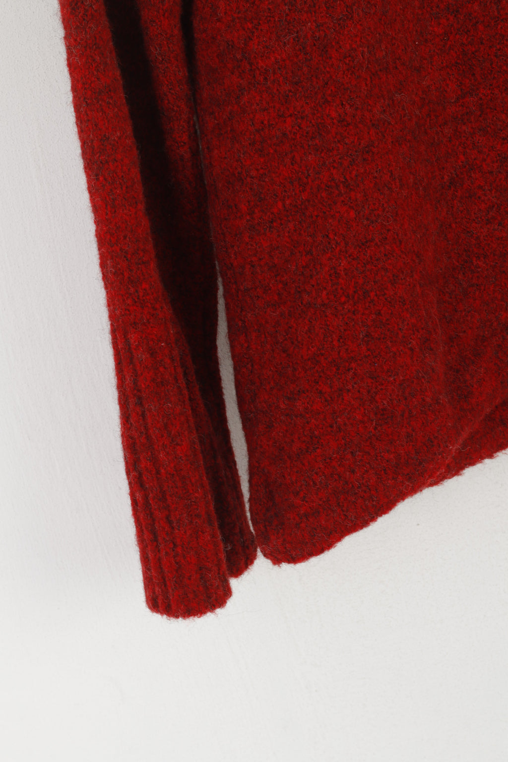 Inwear Jeans Femme M Pull Rouge Laine Sportswear À Capuche Made in Italy Pull