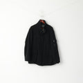 Marks &amp; Spencer Hommes L Veste Charcoal Laine Nylon Mélange Classique Fermeture Éclair Complète Top