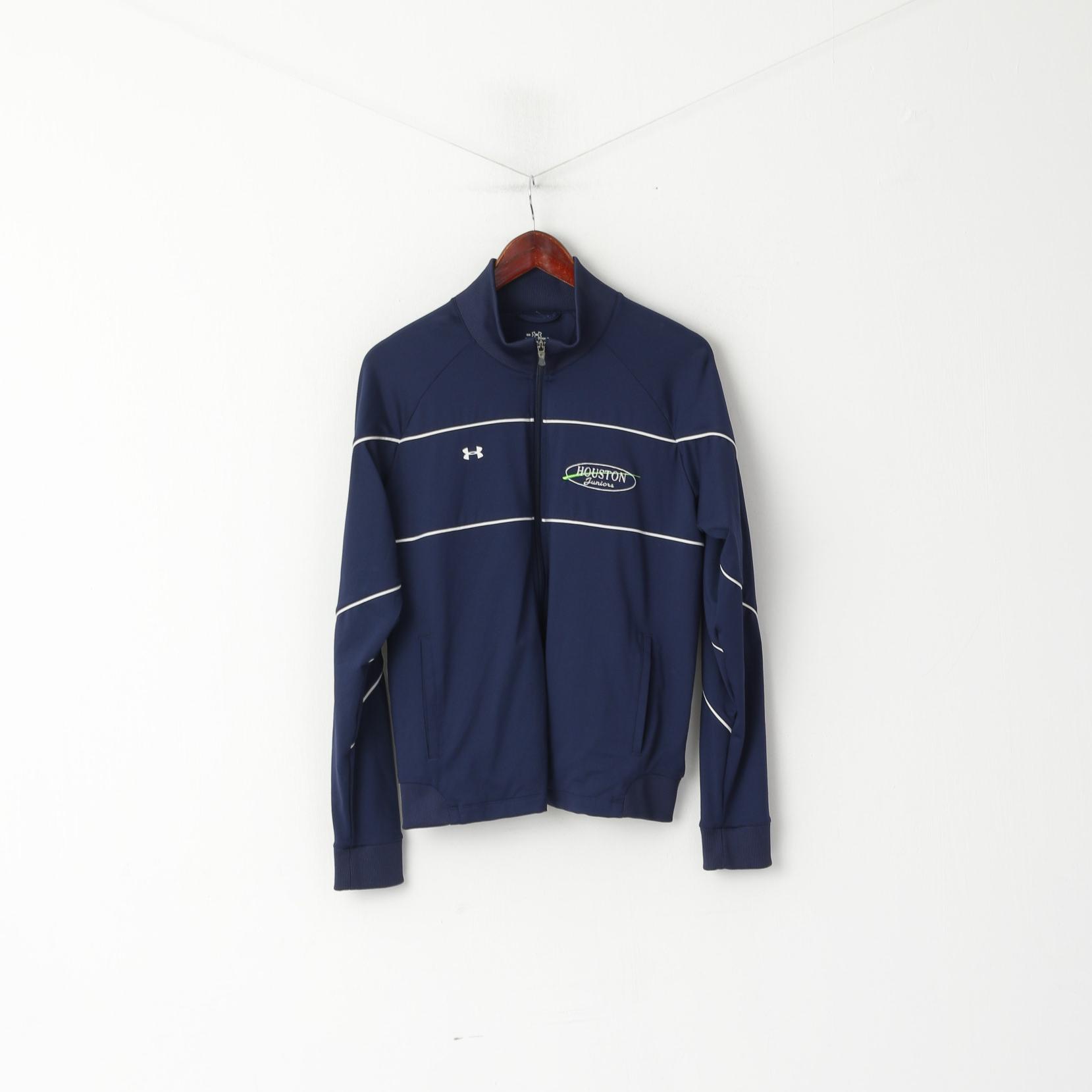 Under Armour Youth MD 12 Age Sweatshirt Navy Zip Up Houston Juniors Sport Top