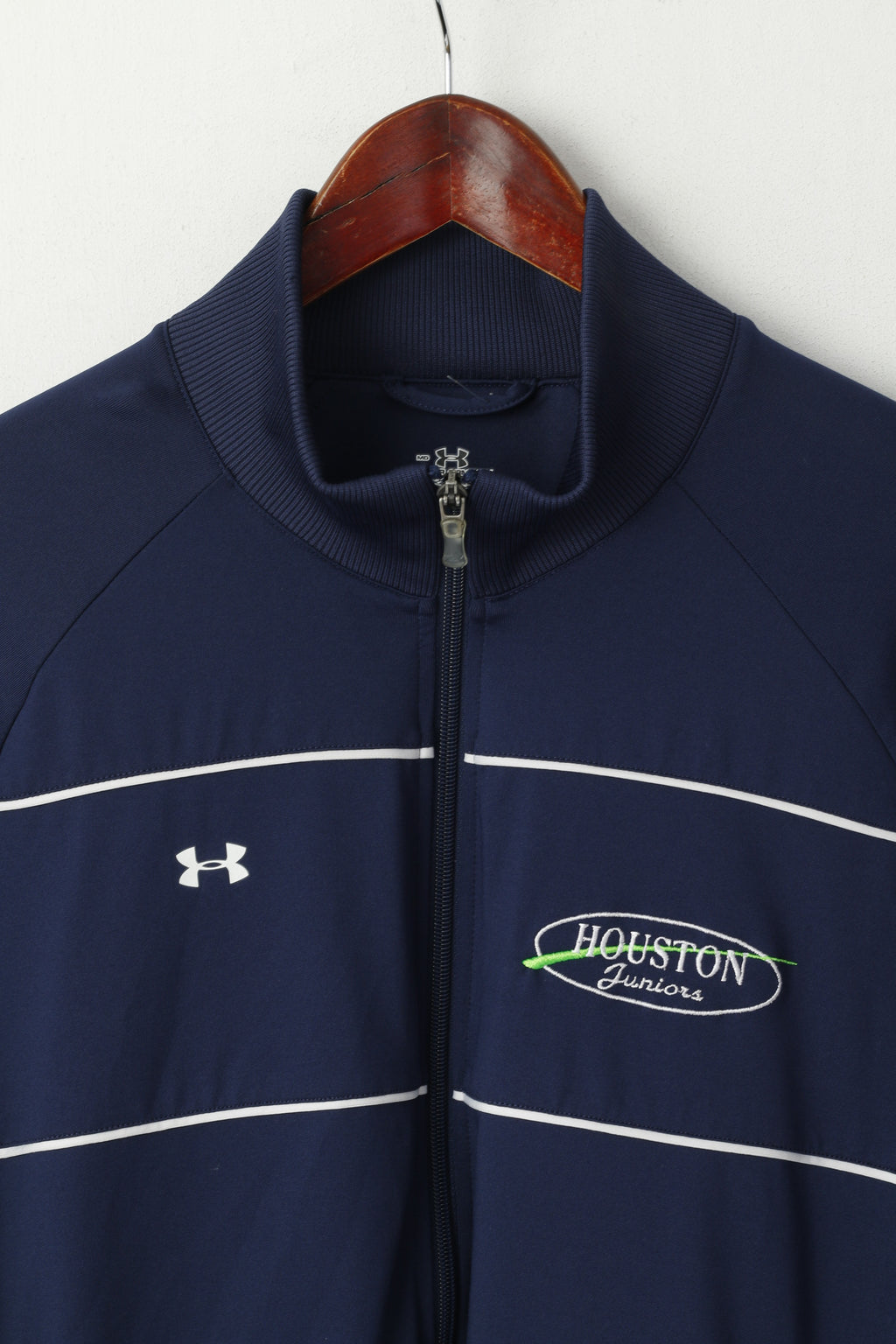 Under Armour Youth MD 12 Age Sweatshirt Navy Zip Up Houston Juniors Sport Top