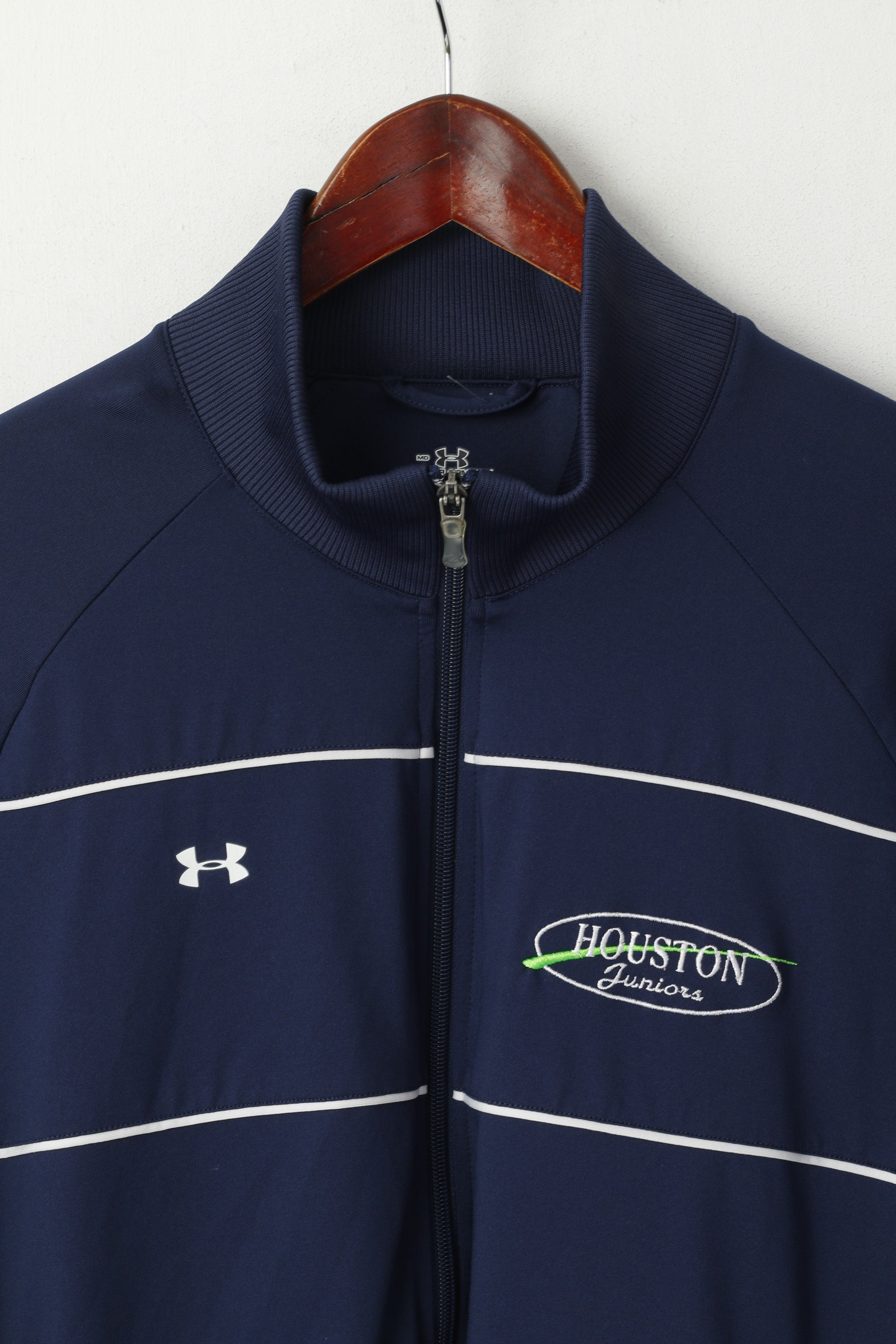 Under Armour Youth MD 12 Age Sweatshirt Navy Zip Up Houston Juniors Sport Top
