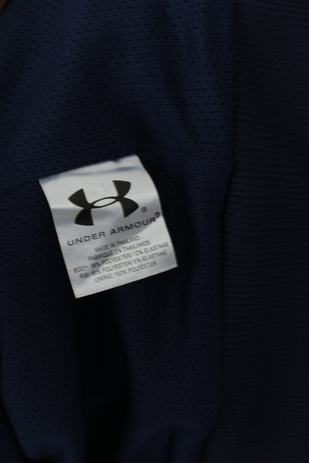Under Armour Youth MD 12 Age Sweatshirt Navy Zip Up Houston Juniors Sport Top