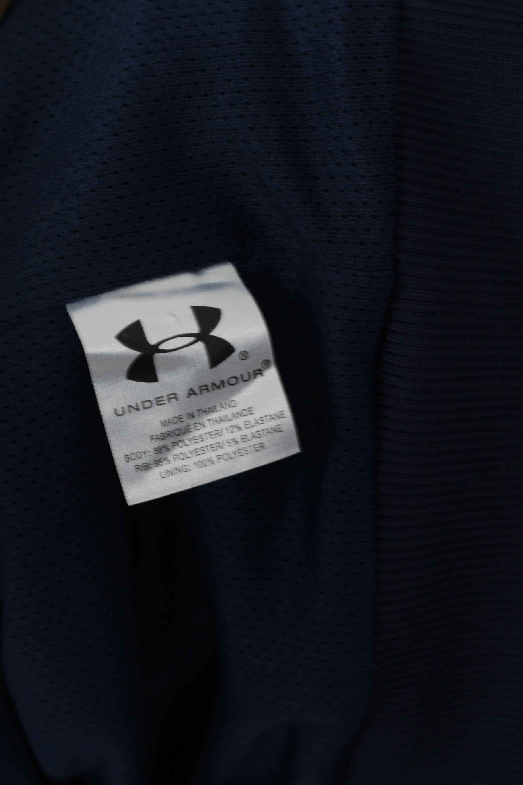 Under Armour Youth MD 12 Age Sweatshirt Navy Zip Up Houston Juniors Sport Top