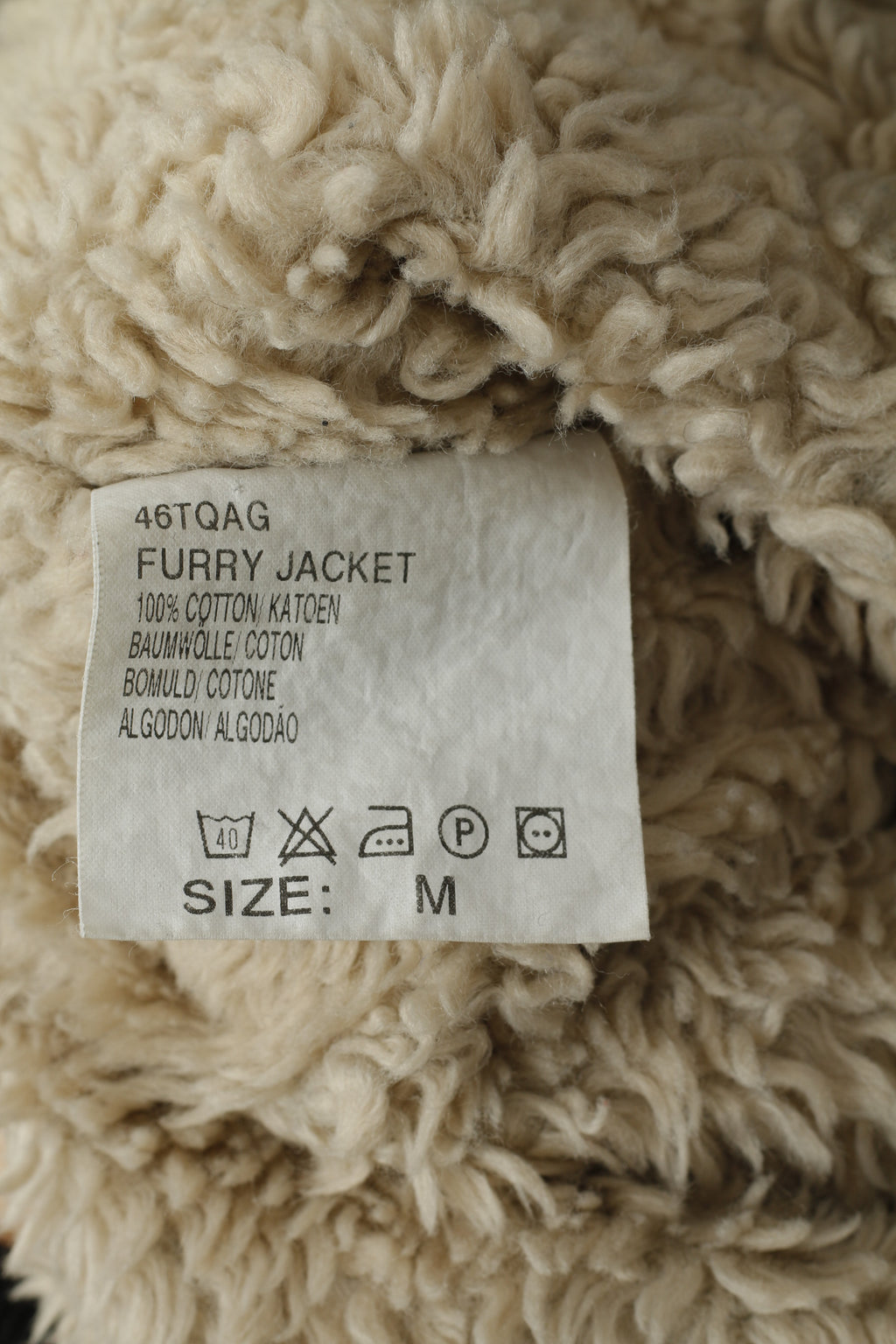 Giacca Lee da donna M. Jeans in denim di cotone grigio. Top corto da camionista foderato in pelliccia