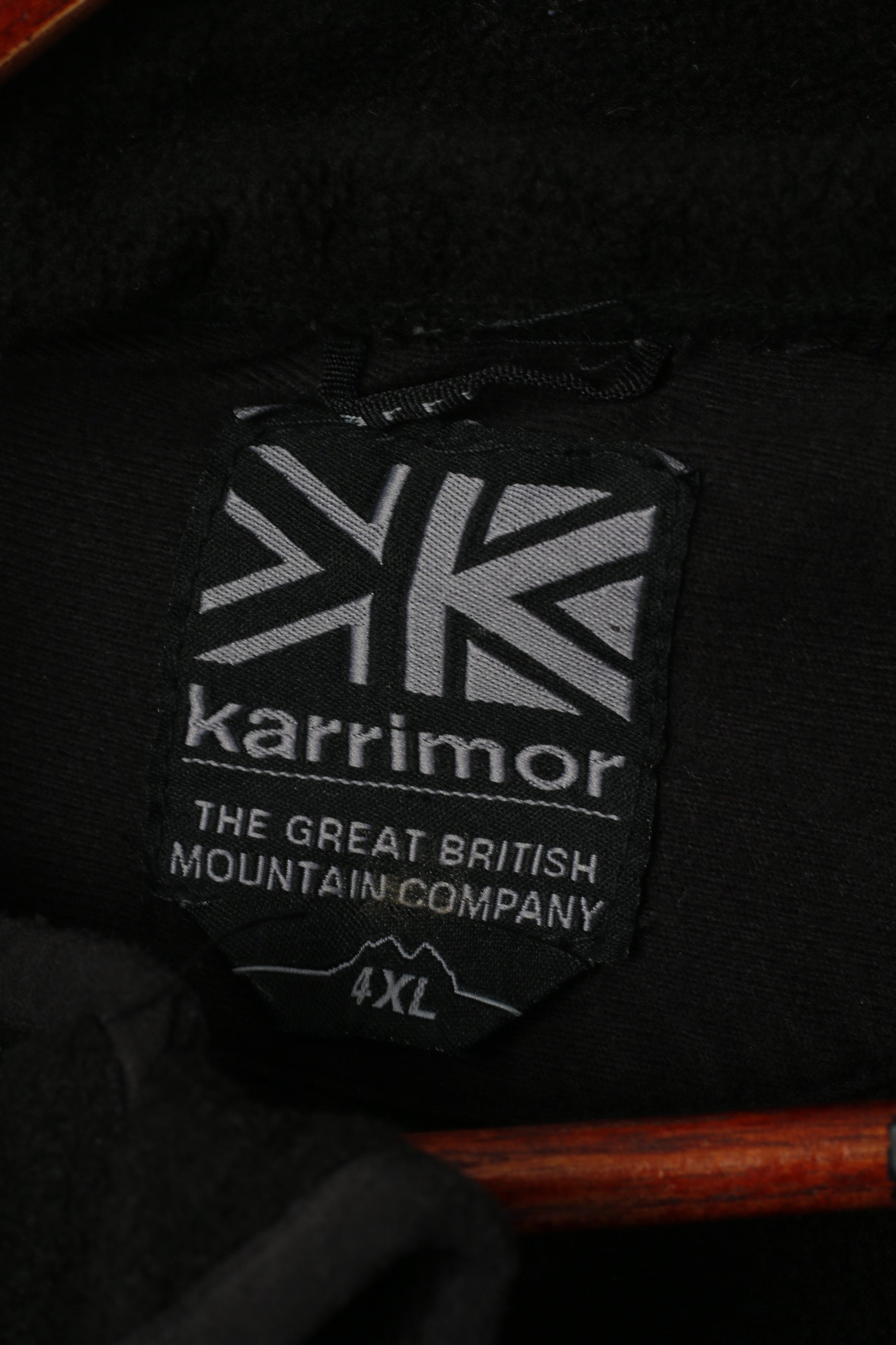 Karrimor Men 4XL Fleece Top Black Mountain Company Full Zipper Active Sport Top