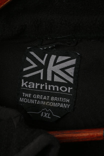 Top in pile Karrimor da uomo 4XL Black Mountain Company Top sportivo attivo con cerniera intera