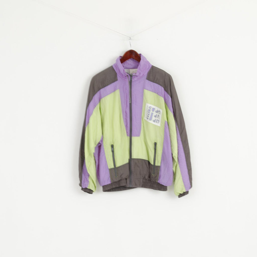 United Movements Veste Homme Violet Festival Nylon Vintage 80's Zip Up Unisex Track Top